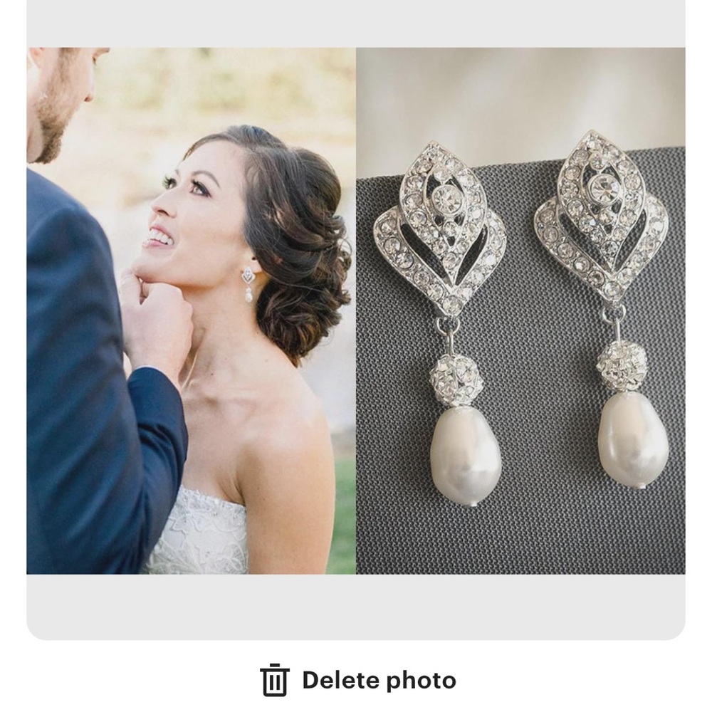 Elegant Silver and Pearl Drop Earrings